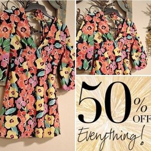 Gianni Bini Floral Multi Colored Dress.  NWOT Size SMALL